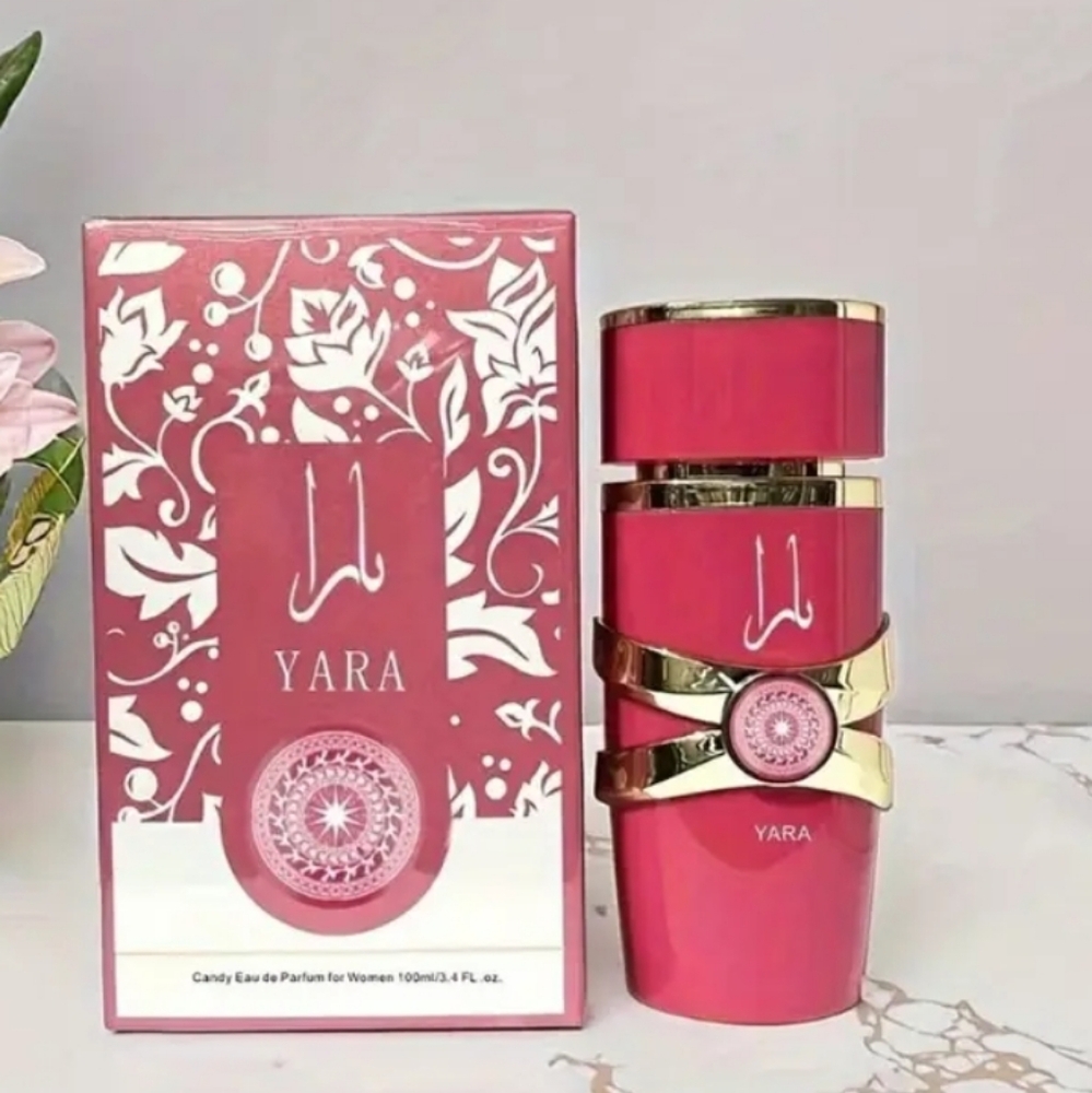 NEW Yara Pink and Gold Perfume Set